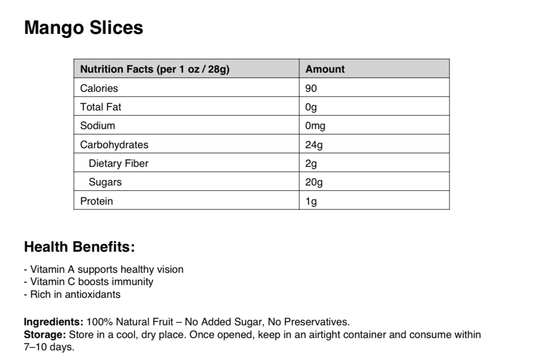Mango Slices